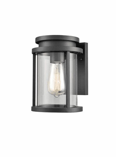 Alfesco Exterior Wall Light Charcoal Clear Glass GSBEXT6621