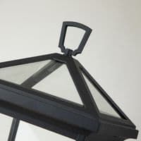 Alford Place 2 Light Black Pedestal Lantern QN-ALFORD-PLACE3-M-MB