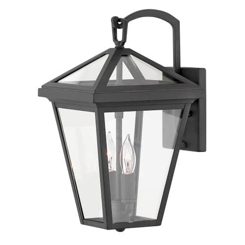 Alford Place 2 Light Black Small Wall Lantern QN-ALFORD-PLACE2-S-MB