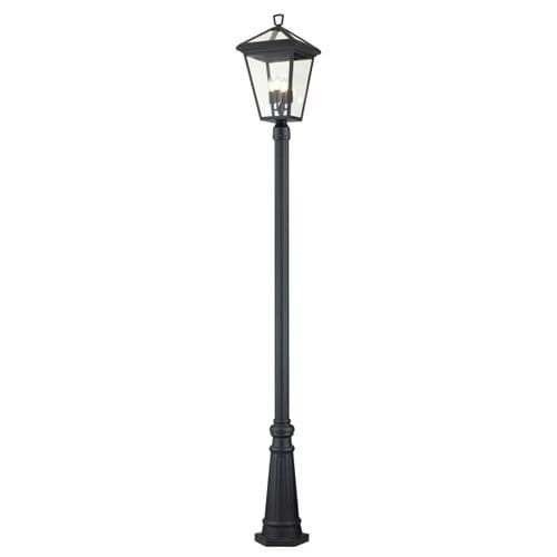 Alford Place 4 Light Black Lamp Post QN-ALFORD-PLACE5-L-MB