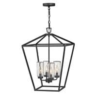 Alford Place 4 Light Black Outdoor Pendant QN-ALFORD-PLACE-4P-MB