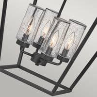 Alford Place 4 Light Black Outdoor Pendant QN-ALFORD-PLACE-4P-MB