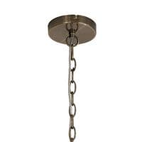 Alice 8 Light Medium Round Lantern Pendant, 8 Light E27 in Polished Nickel/French Gold/Anitique Bras