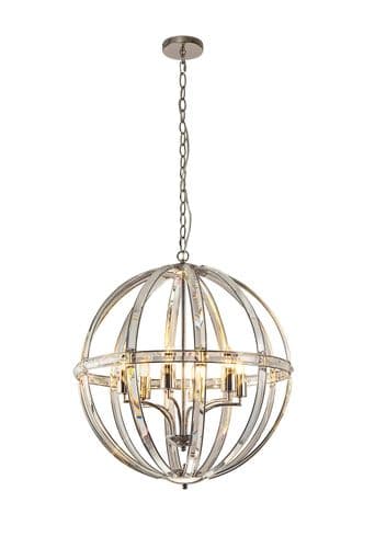 Alice Medium Round Pendant, 3 Light E27 62cm