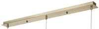 Allan 3 Light Bar Pendant E27 Linear Antique Brass with Crystal