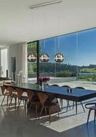 Allan 1 Light Pendant E27 Graphite with Crystal