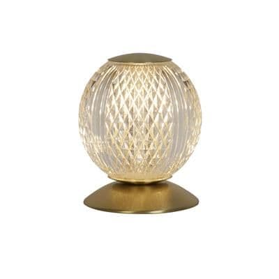 Allure Satin Brass and Clear Acrylic Table Lamp TFB51482SB