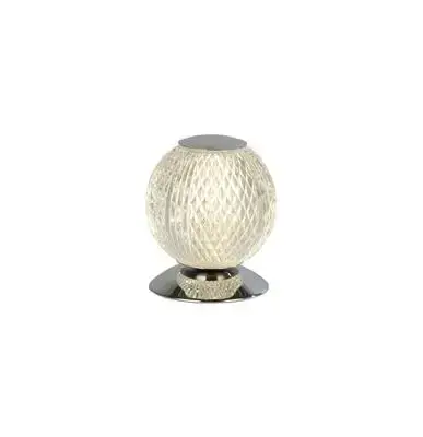 Allure Table Lamp, Chrome Metal & Clear Acrylic TFB51482CC