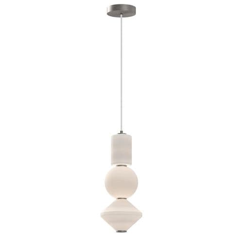 Alora Mood Bijou LED Pendant - Brushed Nickel ALM-BIJOU-P3-PN