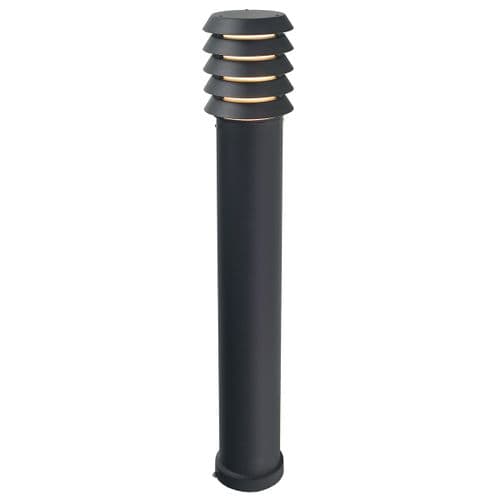 Alta 1 Light Large Black Bollard 85cm High ALTA-L-E27-BLK