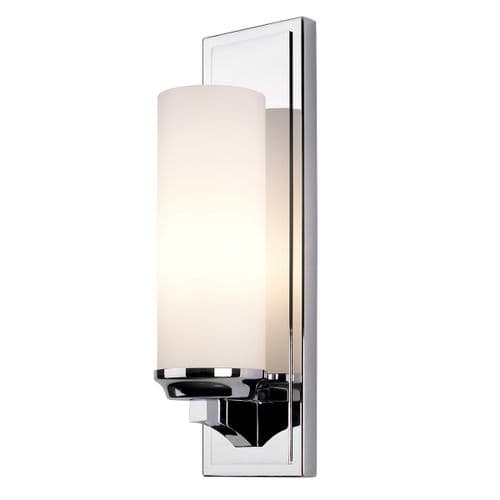 Amalia 1 Light Large Wall Light Bathroom in Polished Chrome with Glass IP44 FE-AMALIA1-LBATH