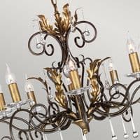 Amarilli 10 Light Chandelier in Gold & Bronze AML10-BRONZE
