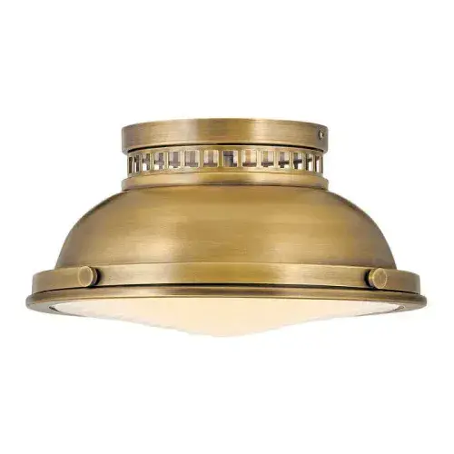 Amelia 2 Light Flush Light - Heritage Brass HK-AMELIA-F-M-HB