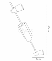 Anderson On Linear Bar 4 Light G9 Satin Chrome/Opal & Frosted Glass