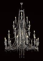 Ansel 12++6+3+3 Light Chandelier Pendant Polished Chrome and Crystal (Requires Construction)16.5kg