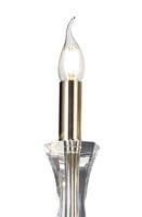 Ansel 3 Light Chandelier Pendant French Gold and Crystal