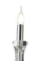 Ansel 3 Light  Chandelier Pendant E14 Polished Chrome and Crystal