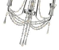 Ansel 3 Light  Chandelier Pendant E14 Polished Chrome and Crystal