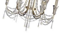 Ansel 6 Light Chandelier Pendant E14 French Gold and Crystal