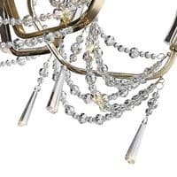 Ansel 6 Light Chandelier Pendant E14 French Gold and Crystal