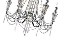 Ansel 6 Light Chandelier E14 Polished Chrome and Crystal
