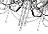 Ansel 6 Light Chandelier E14 Polished Chrome and Crystal