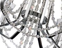 Ansel 6 Light Chandelier E14 Polished Chrome and Crystal