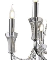 Ansel 6 Light Chandelier E14 Polished Chrome and Crystal