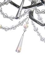 Ansel 6 Light Chandelier E14 Polished Chrome and Crystal