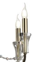 Ansel 8 Light Chandelier E14 French Gold and Crystal (Requires Construction)