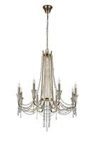 Ansel 8 Light Chandelier E14 French Gold and Crystal (Requires Construction)