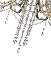 Ansel 8 Light Chandelier E14 French Gold and Crystal (Requires Construction)