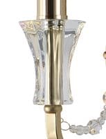 Ansel Wall Lamp 1 Light E14 French Gold and Crystal