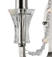 Ansel Wall Lamp 1 Light E14 Polished Chrome and Crystal