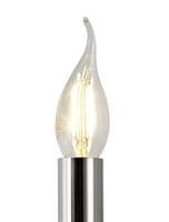 Ansel Wall Lamp 1 Light E14 Polished Chrome and Crystal