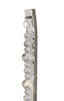 Ansel Wall Lamp 1 Light E14 Polished Chrome and Crystal