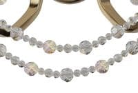 Ansel Wall Lamp 2 Light E14 French Gold and Crystal