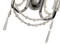 Ansel Wall Lamp 2 Light E14 Polished Chrome and Crystal
