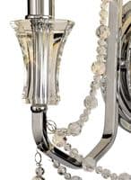 Ansel Wall Lamp 2 Light E14 Polished Chrome and Crystal