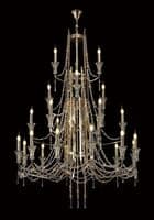 Ansel 12+6+3+3 Light Chandelier E14 French Gold and Crystal, (Requires Construction)16.5kg