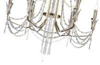 Ansel 6+3+3 Light Chandelier E14 French Gold and Crystal (Requires Construction)16.5kg