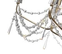 Ansel 6+3+3 Light Chandelier E14 French Gold and Crystal (Requires Construction)16.5kg