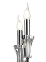 Ansel 8 Light Chandelier E14 Polished Chrome and Crystal (Requires Construction)