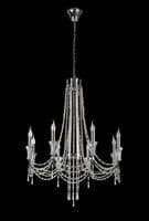 Ansel 8 Light Chandelier E14 Polished Chrome and Crystal (Requires Construction)