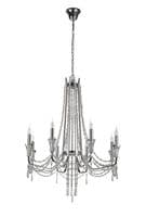Ansel 8 Light Chandelier E14 Polished Chrome and Crystal (Requires Construction)