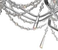 Ansel 8 Light Chandelier E14 Polished Chrome and Crystal (Requires Construction)