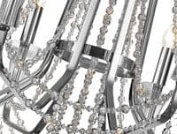 Ansel 8 Light Chandelier E14 Polished Chrome and Crystal (Requires Construction)