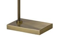 Anthony Floor Lamp 2 Light G9 Antique Brass with Crystal