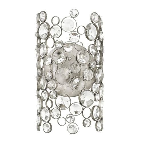 Anya 2 Light Wall Silver Leaf Light HK-ANYA2