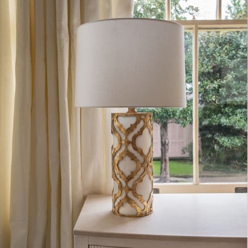 Arabella 1 Light Table Lamp choices of Gold Metal Art Deo GN-ARABELLA-TL-G
